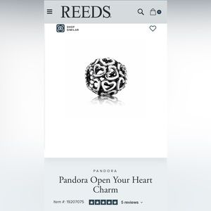 Pandora Open Your Heart Charm